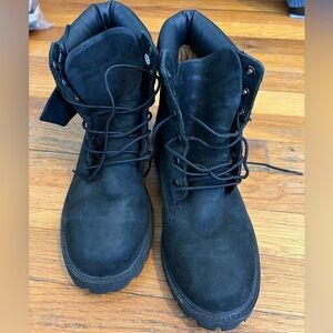 Timberland Juniors 6-Inch Premium Black Waterproof Boots Size 6.5M Style 12907